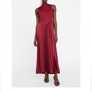 Fortune + Ivy  Burgundy Sleeveless Maxi Dress Size M NWT